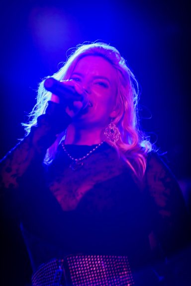 Robin, lead vocalist Robin Jones of Dance on Fire Denver